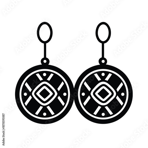 Tribal Coin Earrings Icon