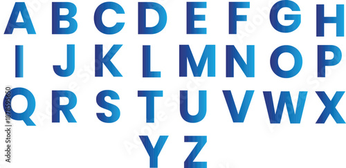 Bold uppercase alphabet lettering set in clean style. Includes A to Z characters for typography projects. Ideal for branding, posters, education, and graphic design.