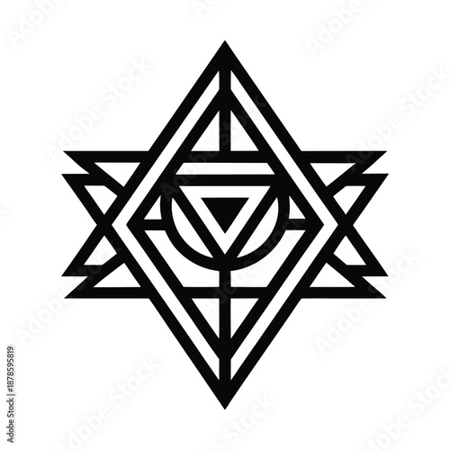 Tribal Sacred Geometry Icon