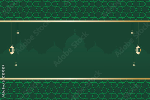 Islamic or Ramadan themed background. Middle Eastern Arabic design poster elements.
