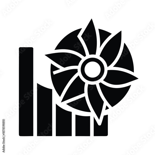 Turbine Energy Graph Icon