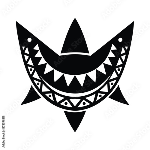 Tribal Shark Teeth Symbol