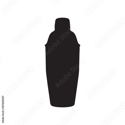Cocktail shaker silhouette vector art