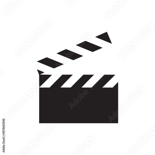 movie clapper icon. Simple glyph vector of cinema for UI and UX, website or mobile application
