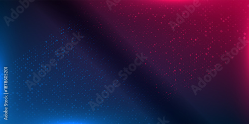 CYBERSPORT banner. Neon colors gradient background with geometric pattern of random squares. Esports abstract background. Design for gaming and cybersport events. Video games.