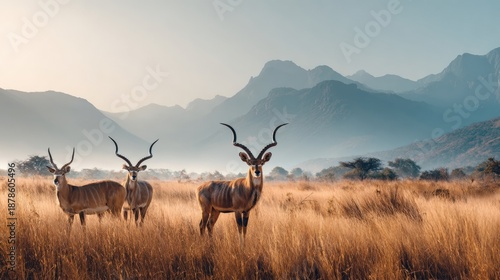 Wallpaper Mural Majestic Wildlife in Untouched Wilderness at Dawn in the World Torontodigital.ca