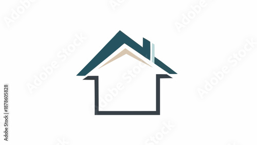 Simple stylized house icon with clean lines and modern design.