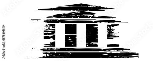 municipality icon, vector illustration