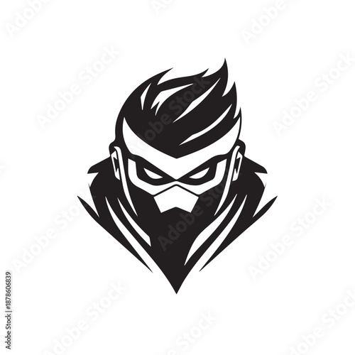 masked head for esports logo