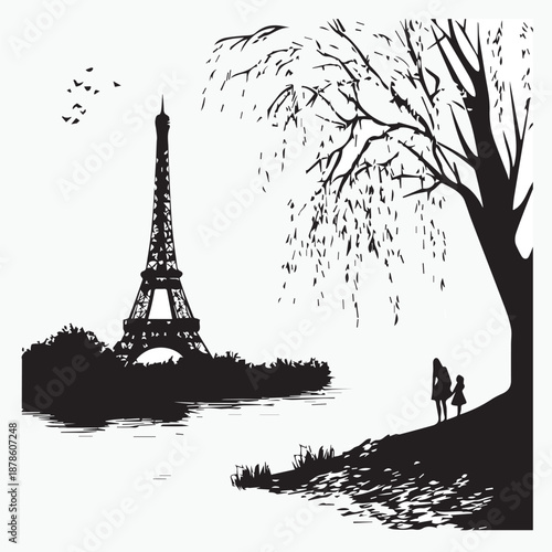 eiffel tower landscape