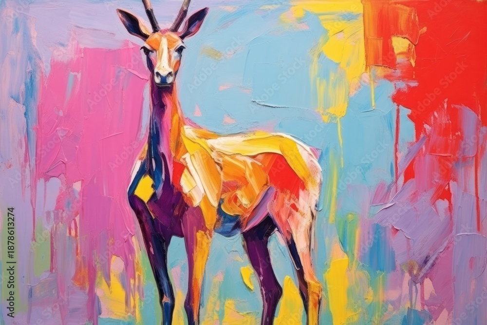 Fototapeta premium Animals painting animal mammal.