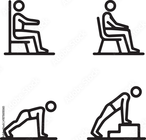 Illustrations demonstrating correct and incorrect lifting postures and techniques to avoid injury and strain