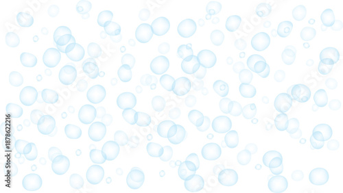 Webblue soap bubbles seamless pattern fresh clean background