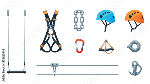 Essential climbing gear: helmets, harnesses, ropes, and accessories for safety enthusiasts