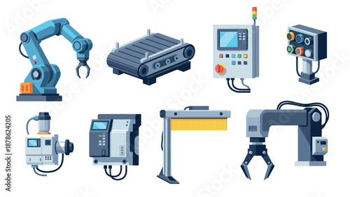 Industrial robotics and automation: modern equipment and control systems