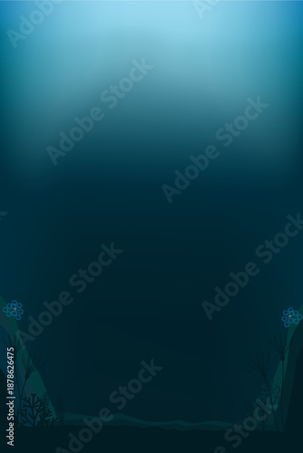 深海のイメージの背景素材