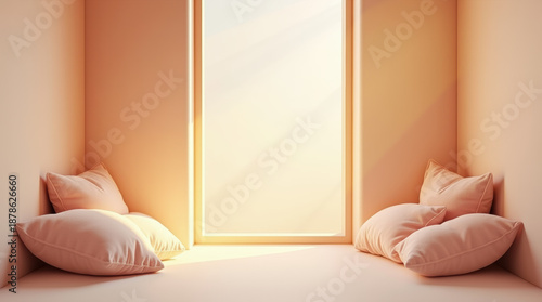 Cozy Abstract Room Symbolizing Emotional Safety For Children.