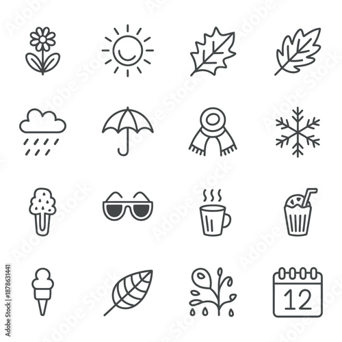 Seasonal Weather Nature and Environmental Climate Elements