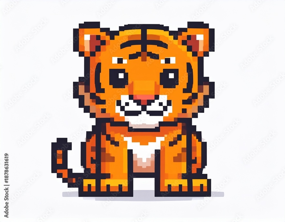 Fototapeta premium ドット絵 動物