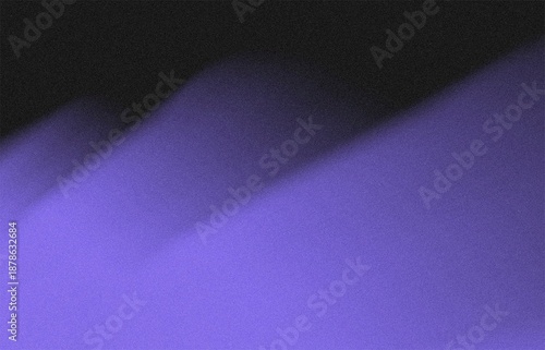Cuadro en lienzo Purple Abstract Wave Background with Dark Gradient Shadows and Soft Grain Textur