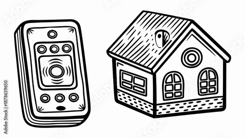 Smart home technology and house with remote control