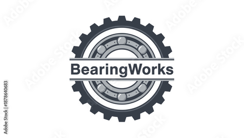 Bearing Works Logo Design Element.