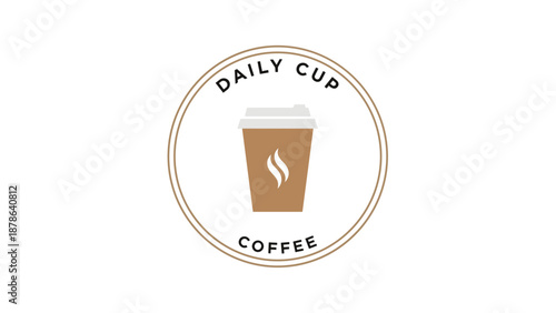 Coffee Cup Logo Design Element.