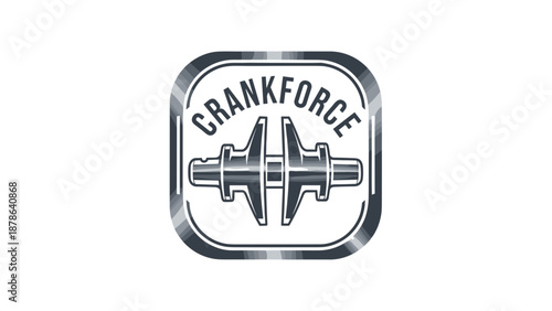Crankforce Logo Fitness Gym Strength Training.