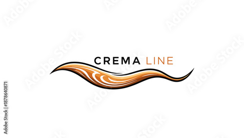 Crema Line Logo Design Element.