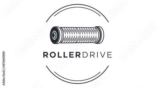 Detailed Illustration of Roller Drive Component.