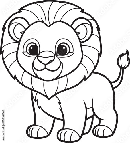 Playful Cub: A charming and playful cub, exuding an air of innocence and friendliness, is depicted in this adorable image, the cub's joyful presence is a delightful addition.