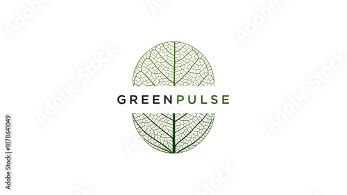 Greenpulse Logo with Leaf Design Element.