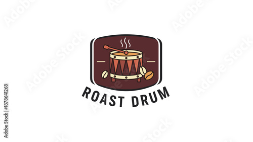 Roast Drum Coffee Roasting Equipment Logo.