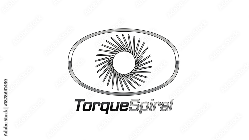 Fototapeta premium Torque Spiral Logo Design Element.