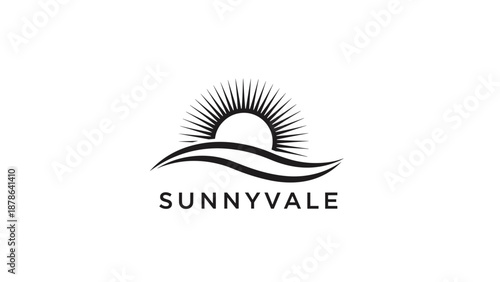 Sunnyvale Logo Design with Sun Symbol.