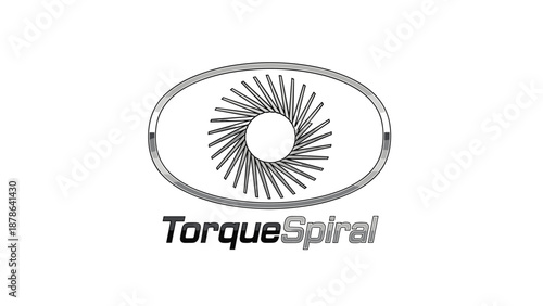 Torque Spiral Logo Design Element.