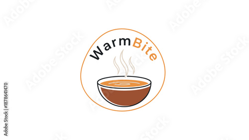 Warm Bite Logo with Steaming Bowl.