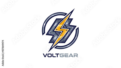 Voltgear Logo with Lightning Bolt Symbol.