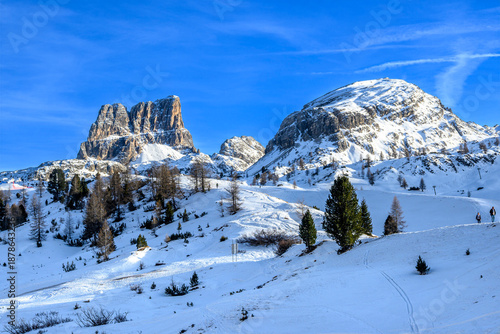 Quadro em tela Cinque Torri, Cortina d'Ampezzo, passo Falzarego, Dolomiti
