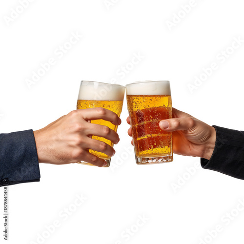 Friends Celebrate With Drinks at Bar in Evening After Work in Casual Setting