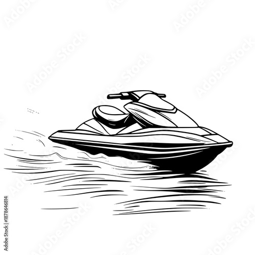 Sleek Ride Water | Clean, isolated vector art for creative projects.