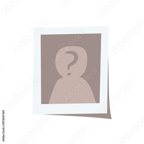 Unknown person icon vector, mysterious man vector image, anonymous person profile photo placeholder icon, flat vector illustration 