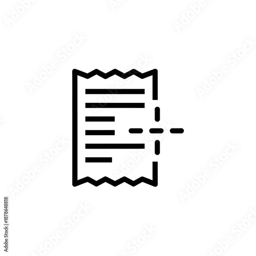 Clean Receipt Paper Document Showing Transaction Details for Business Use