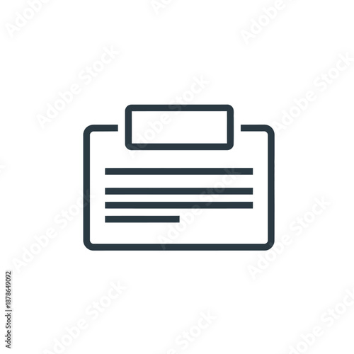 Clipboard with Document and Pen for Office Task Management and Note Taking