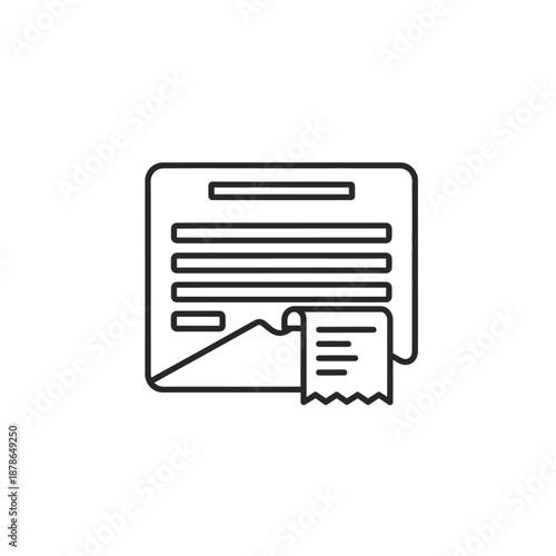 Certificate Document with Signature and Seal for Official Certification