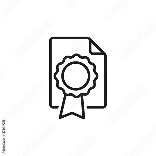 Celebratory Medal Award Certificate for Achievement or Recognition