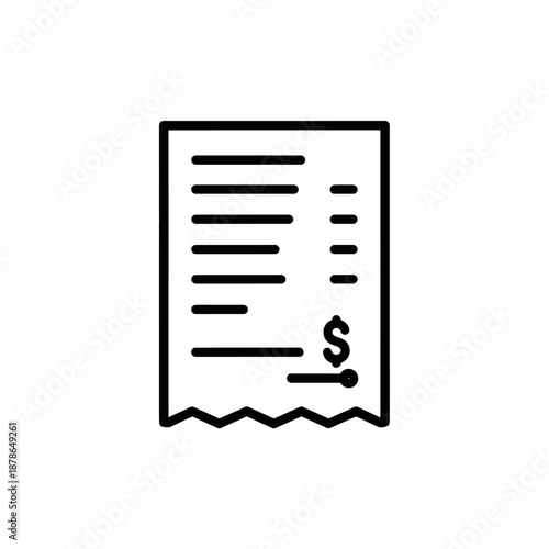 Close-up of a Digital Receipt with Price and Currency Symbol for Shopping Verification