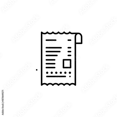 Close-up of a Digital Receipt with List and Pricing Details for Shopping and Payment Confirmation