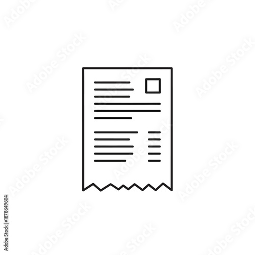 Close-up of a Printed Receipt with Transaction Details on a Flat Surface