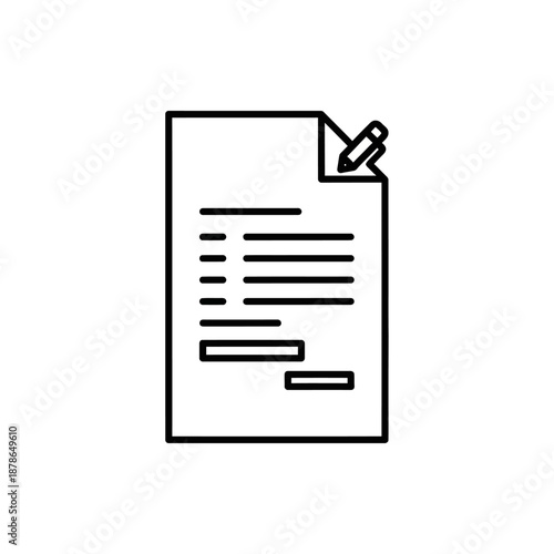 Close-up of a Document with Pen for Office or Legal Work in Professional Setting